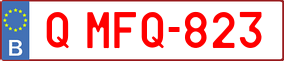 Trailer License Plate
